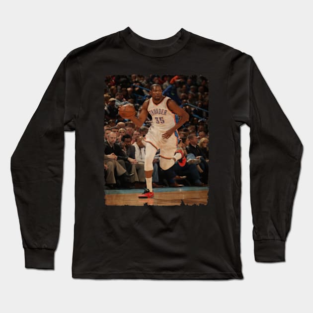 Kevin Durant in Thunderstruck Vintage Long Sleeve T-Shirt by CAH BLUSUKAN